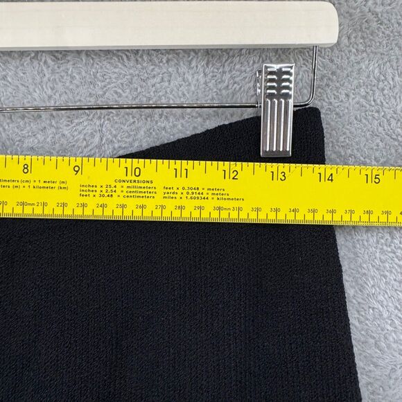 VTG Roberta Pinto Pants Womens S Black Knit High Rise PullOn Elastic Waist Comfy - Picture 11 of 12